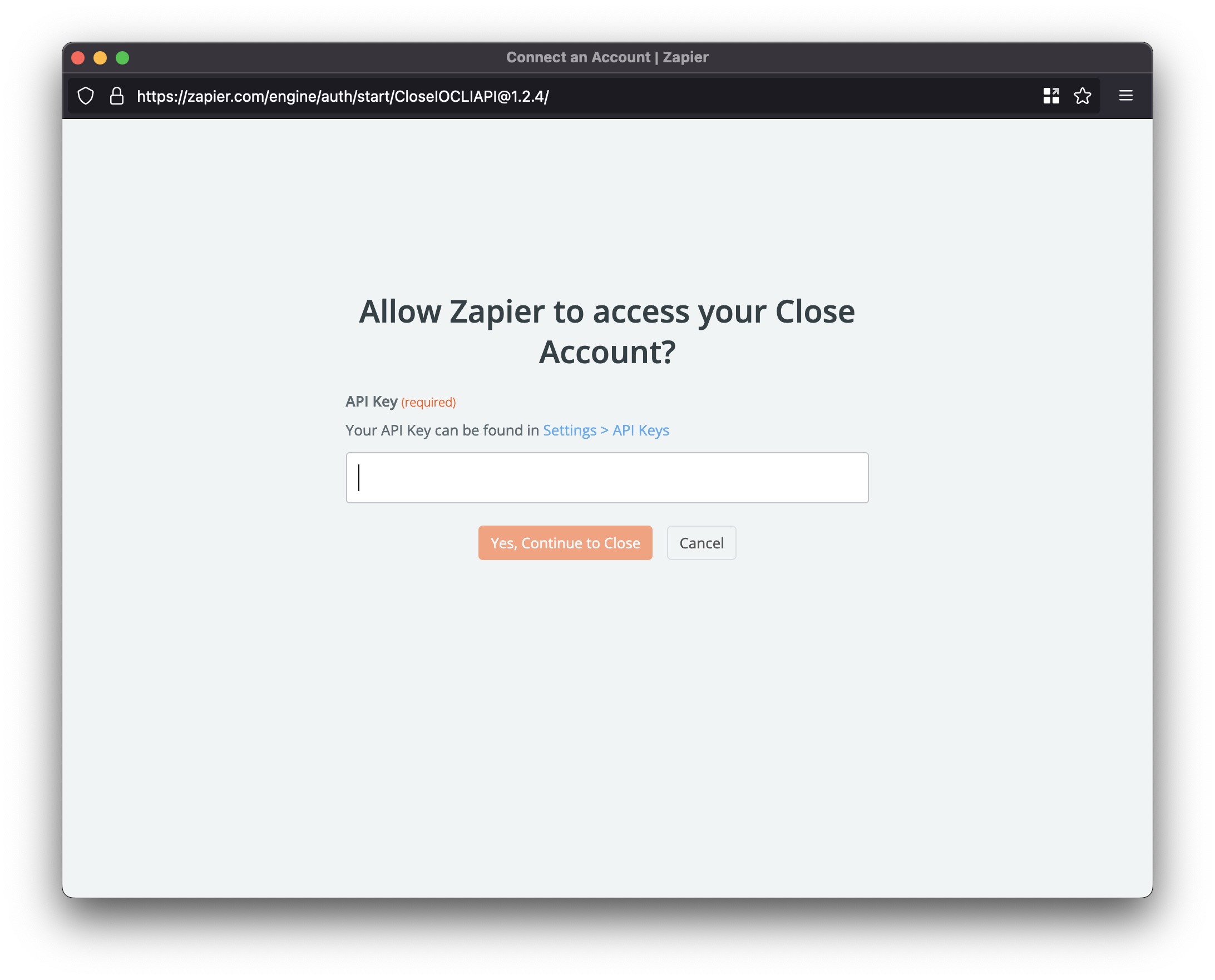 Zapier (API Keys To OAuth)